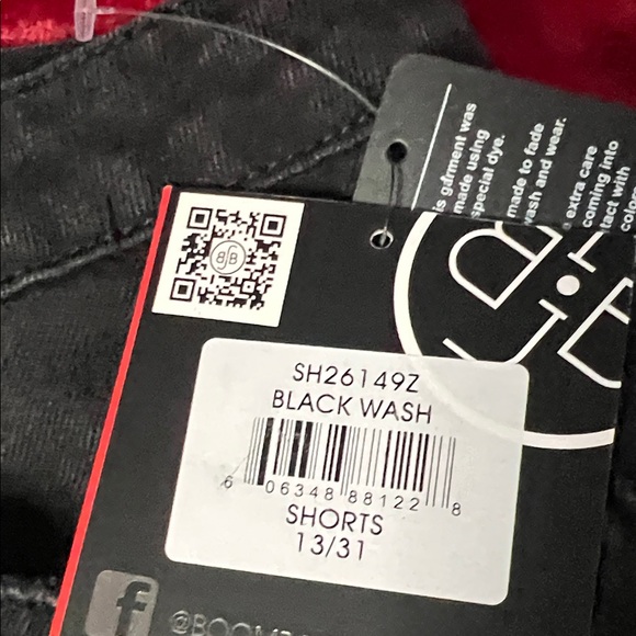 BBJ Los Angeles Charcoal Frayed Jean Shorts - Picture 4 of 11